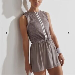 Varley Tennis Dress Womens M Brown Golf Athleisure Anthropologie Workout